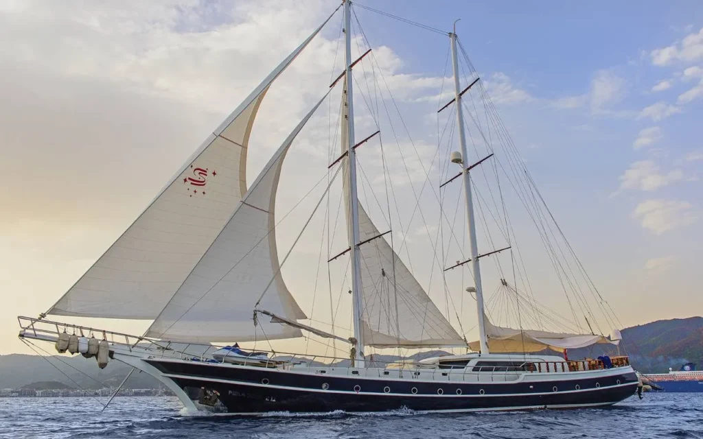 Experience the ultimate VIP Gulet Charter in Marmaris with PDM2808. This 36m masterpiece features 6 lavish cabins for 12 guests, a full crew, and elite water sports.