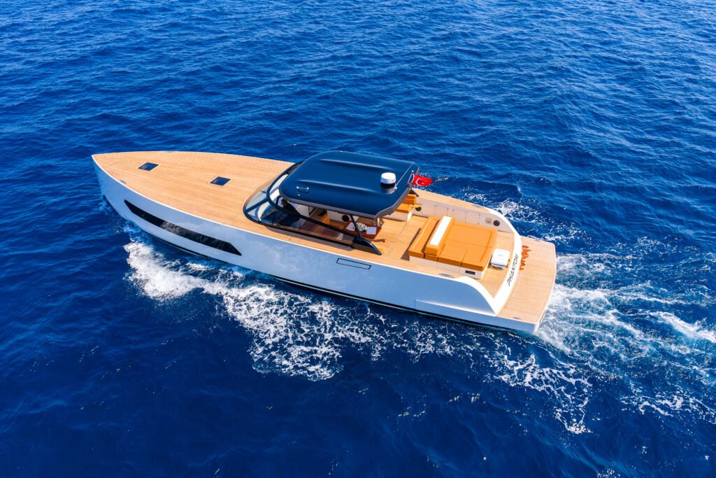 Experience PS1902: the premier Exclusive Motor Yacht Bodrum. This 18.5m masterpiece features a sleek modern design, Volvo Penta power, and elite luxury for day trips or overnight stays.