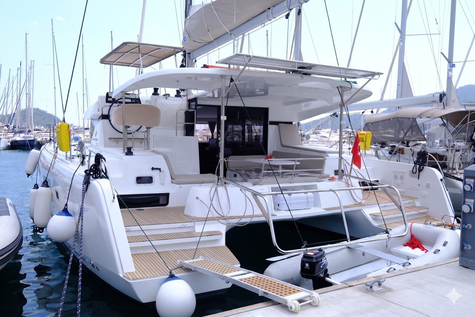 Lagoon 42 Catamaran Charter Göcek SF1304 sailing