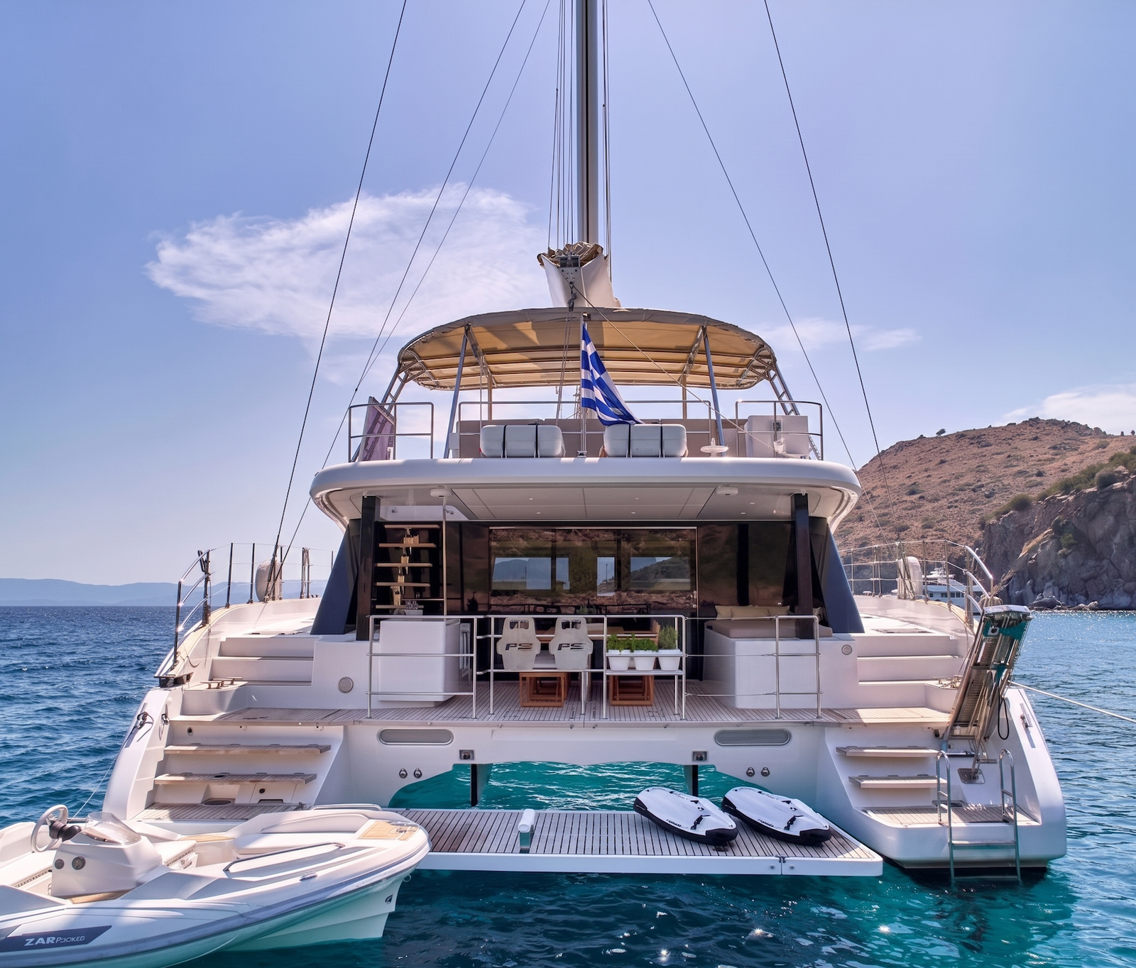 Sunreef 50 Katamaran Kiralama Yunanistan AD1504 demirde