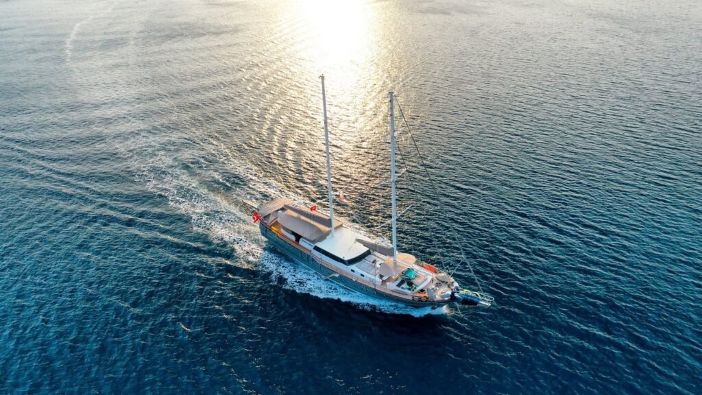 Deluxe Gulet Charter Greece GL3505 exterior under sail