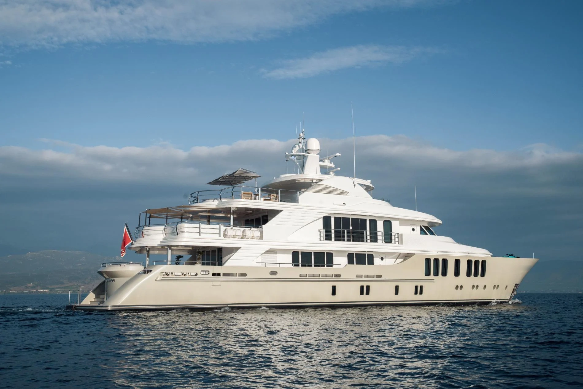 47m luxury superyacht underway on a Turkish Riviera charter — OS4712