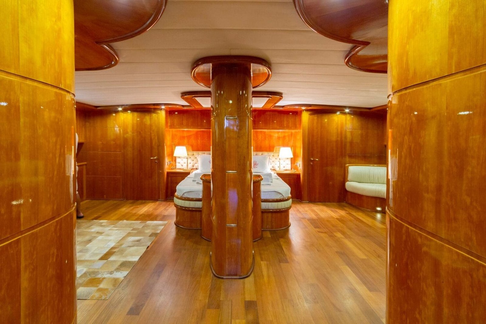 Twin cabin aboard motor sailer charter Bodrum SM3610