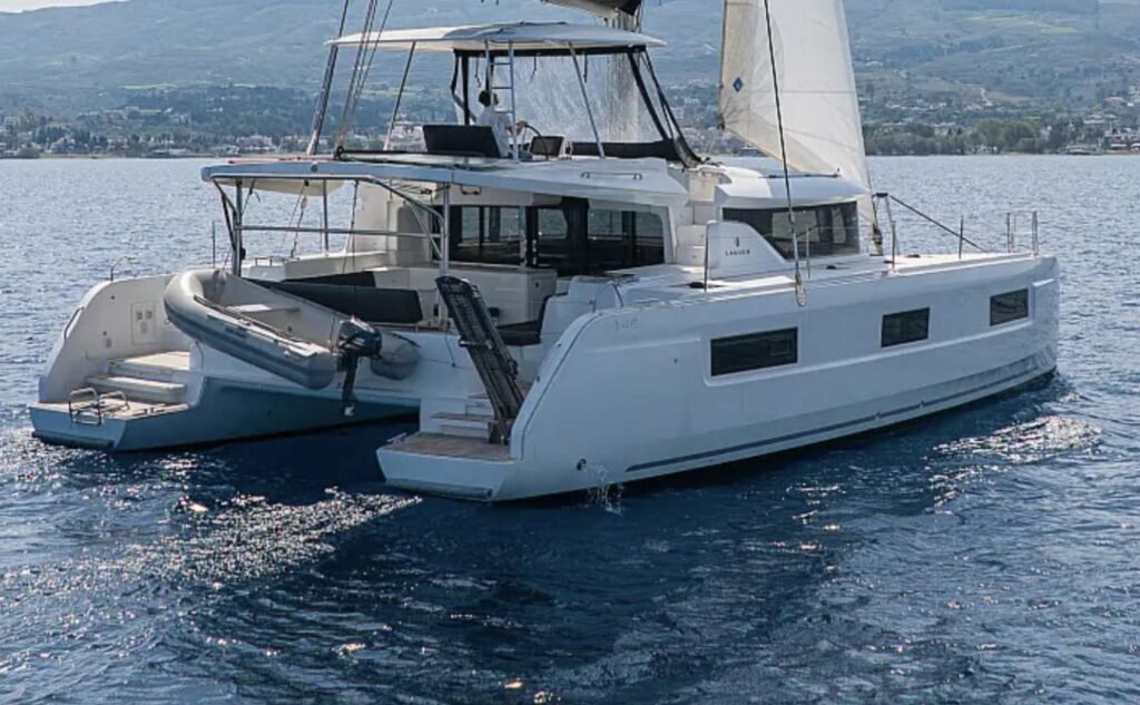 Lagoon 46 catamaran charter in Kos, Greece – exterior underway