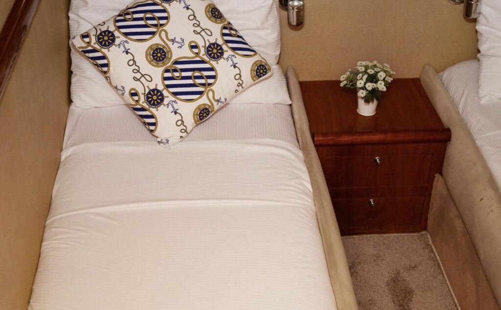 Master cabin on a Rodman 41 charter Gocek