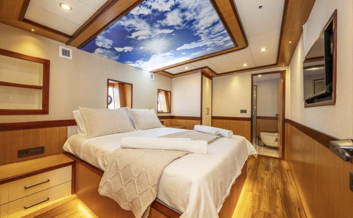 Master cabin with illuminated sky ceiling