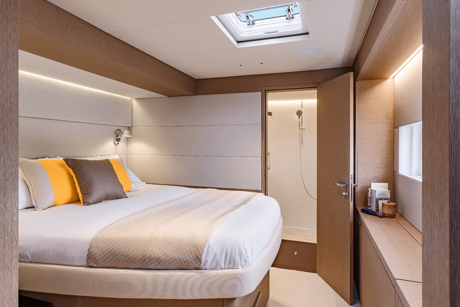 Lagoon Sixty 5 catamaran charter Greece owner cabin